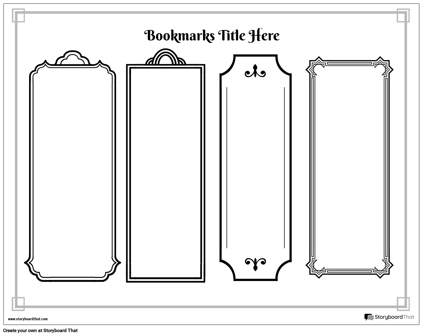 Create Custom Bookmarks Online With Storyboard That In 2025