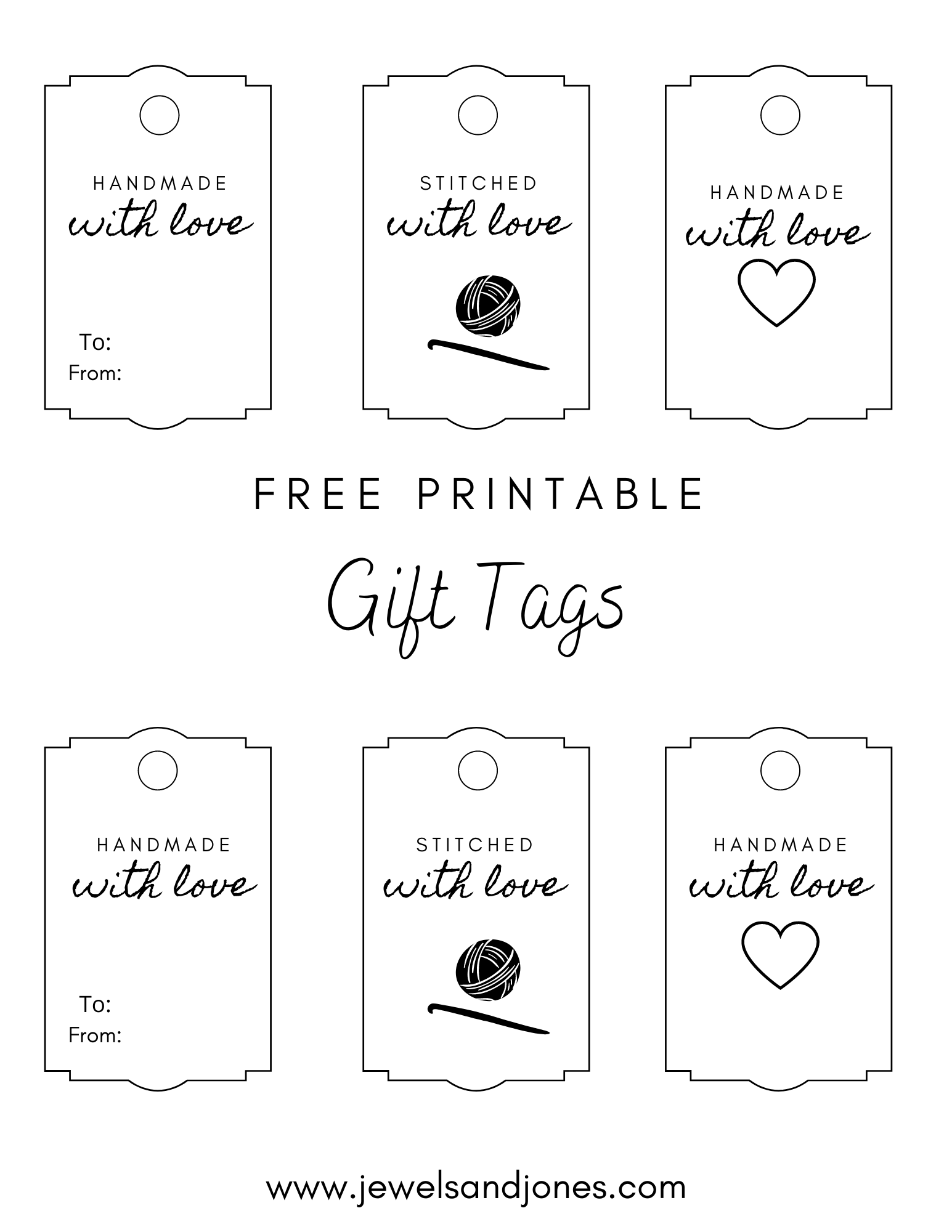Blanket Gift Tag Free Printable