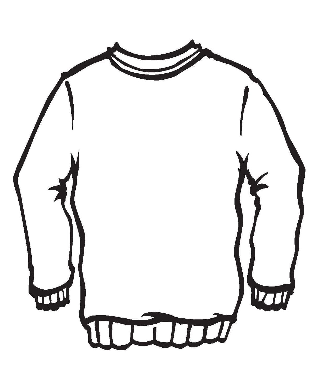 Cute Ugly Christmas Sweater Coloring Page Download Print Or Color Online For Free