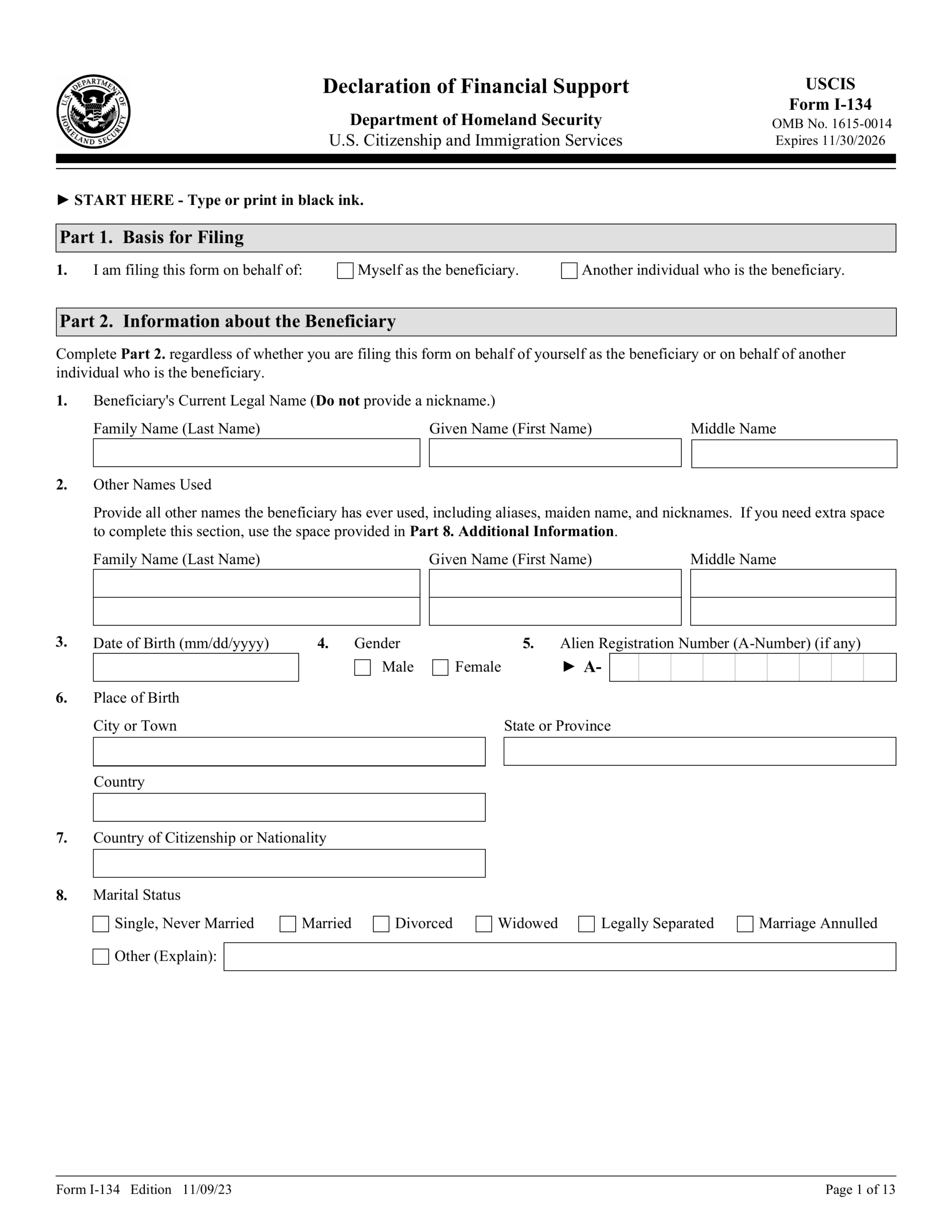 Dd Form 1172-2 Printable Blank