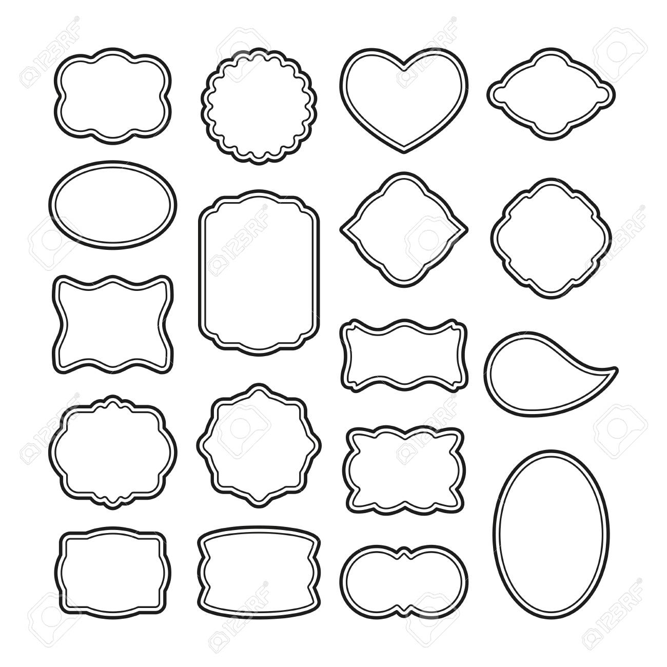 Decorative Vintage Frames Blank Labels Template Vector Illustration Royalty Free SVG Cliparts Vectors And Stock Illustration Image 104244943 Decorative Vintage Frames Blank Labels Template Vector Illustration Royalty Free SVG Cliparts Vectors And Stock Illustration Image 104244943