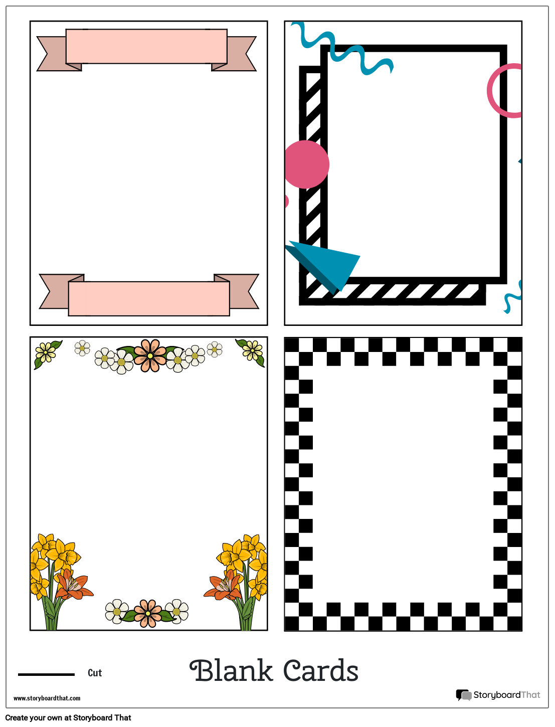 Design Cards Online Free Templates By Storyboard That