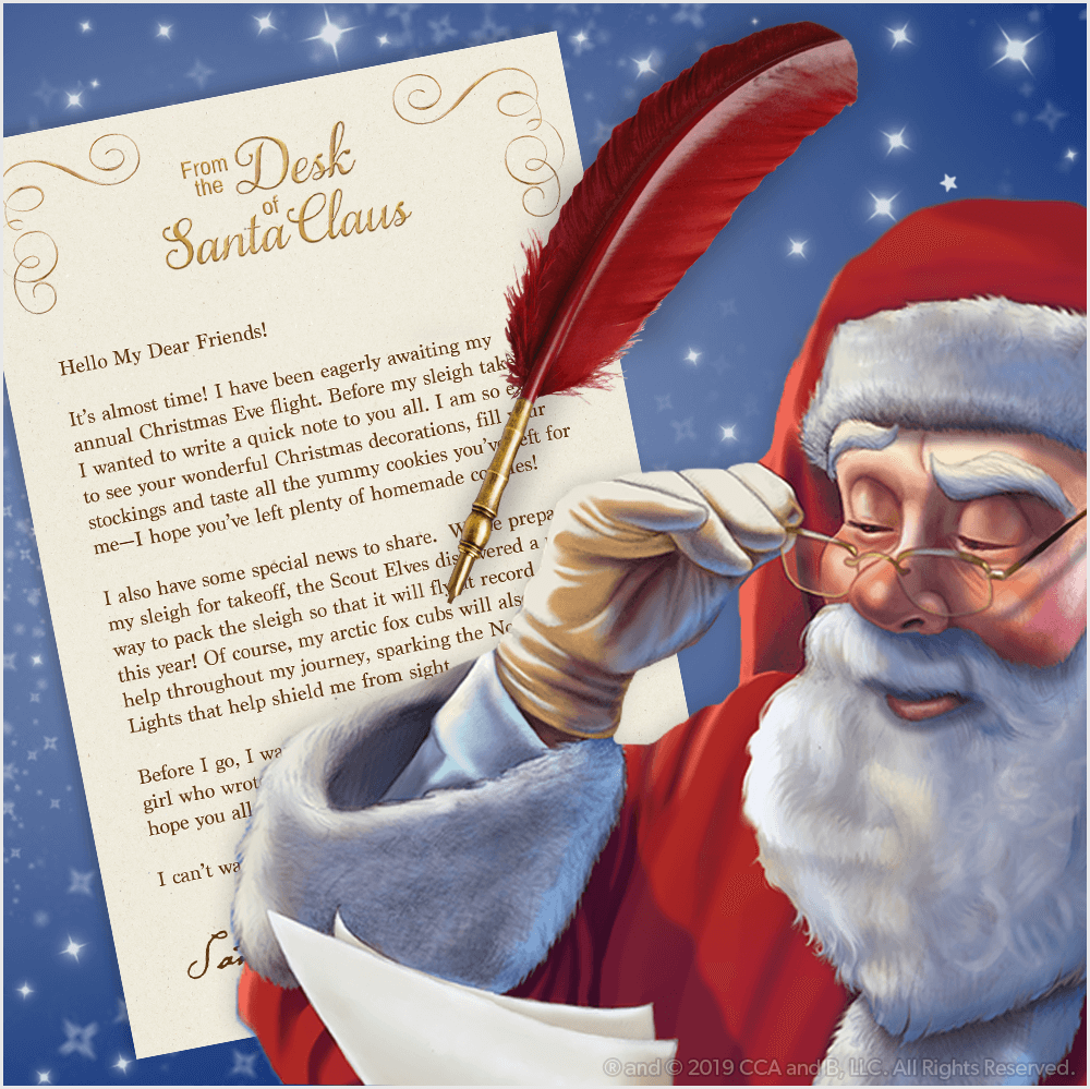 Printable Blank Template Letter From Santa