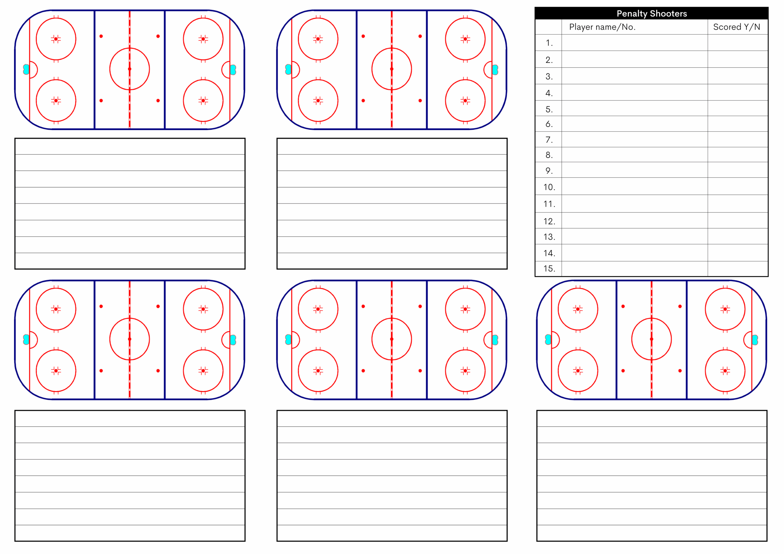 Free Printable Blank Hockey Practice Plan Template