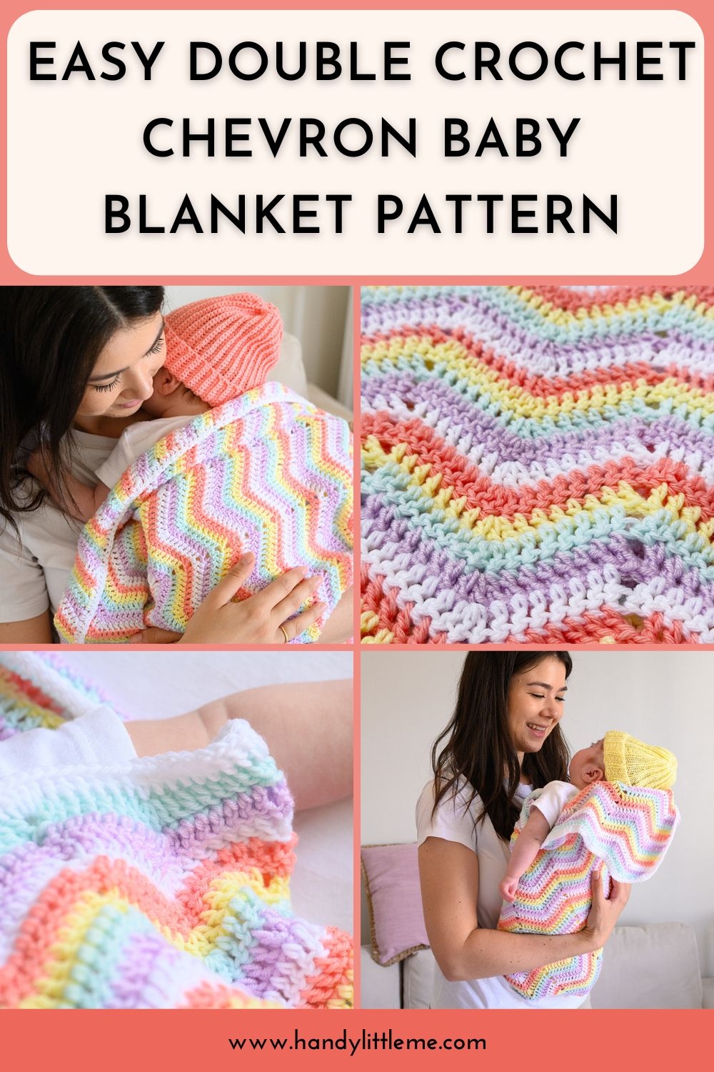 Easy Double Crochet Chevron Baby Blanket Pattern Free Printable Handy Little Me Easy Double Crochet Chevron Baby Blanket Pattern Free Printable Handy Little Me
