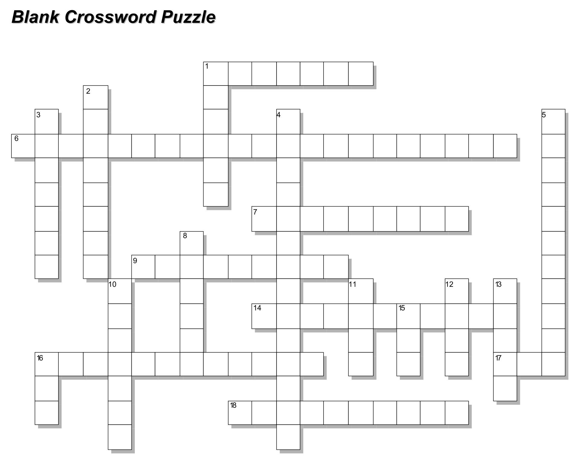 Easy Printable Crossword Puzzles Free Worksheets Library