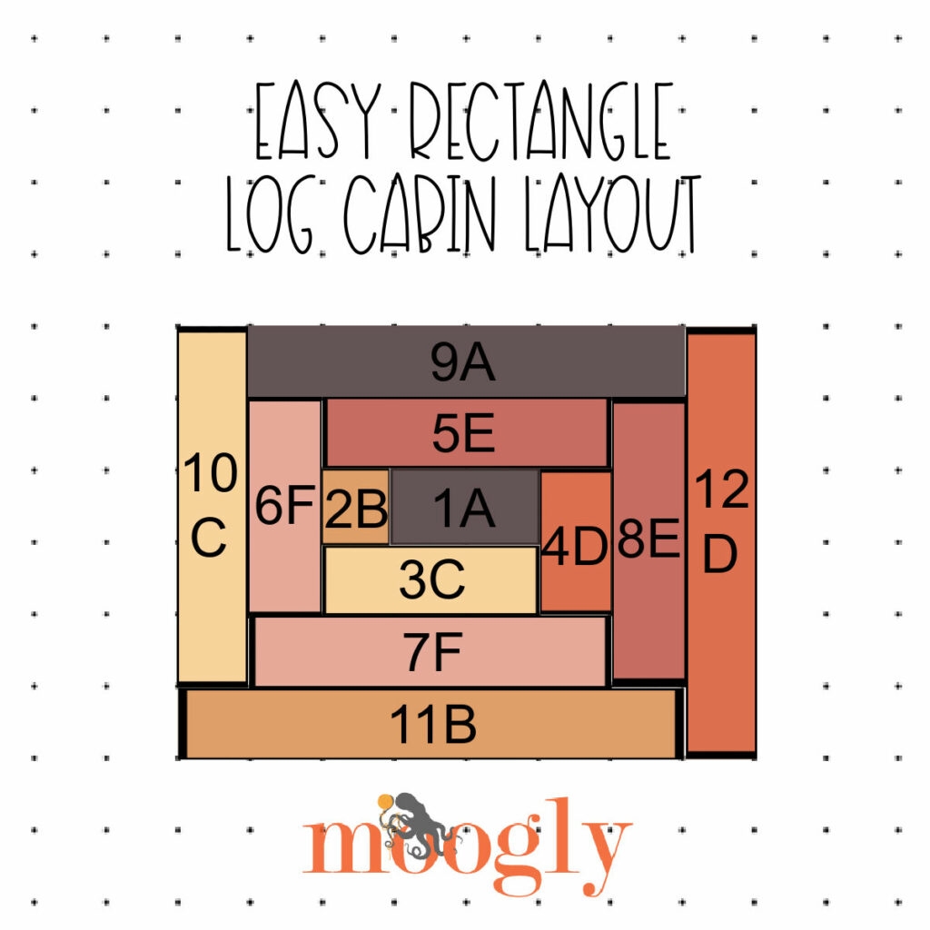 Printable Blank Log Cabin Template