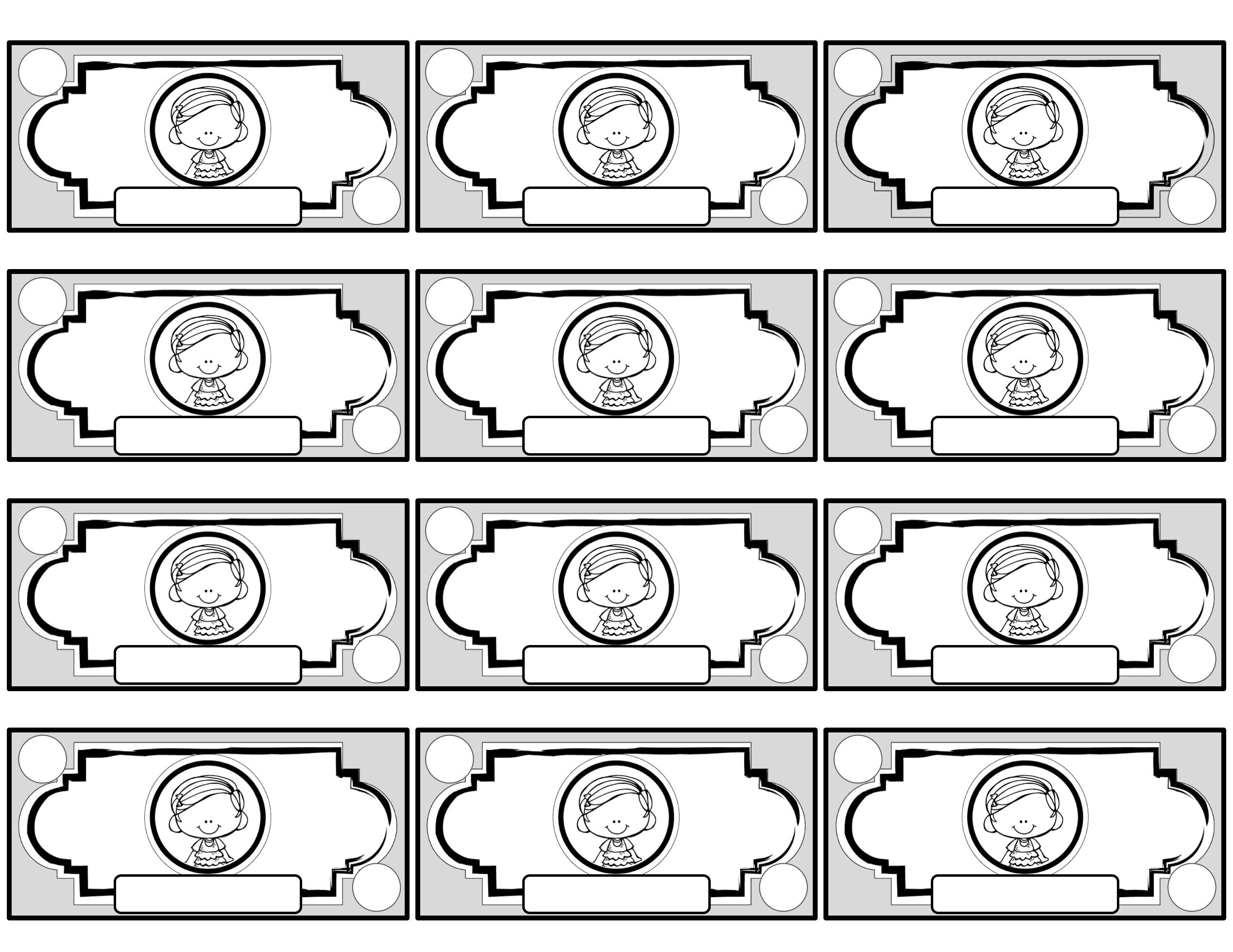 Blank Coin Template Printable