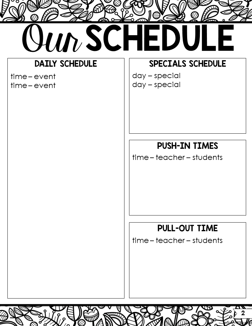 Editable Substitute Sub Binder Made By Teachers