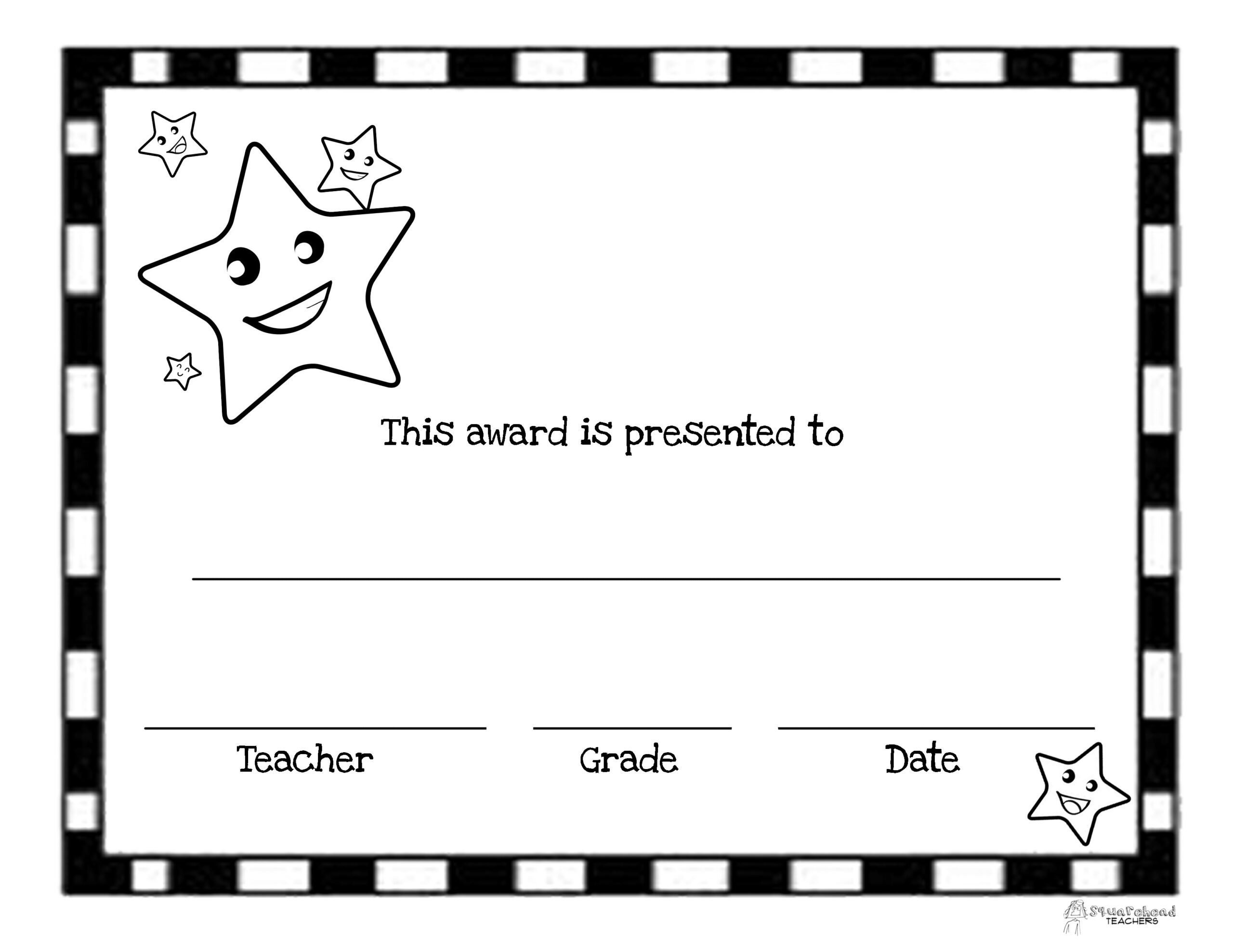 Blank Free Certificate Printables
