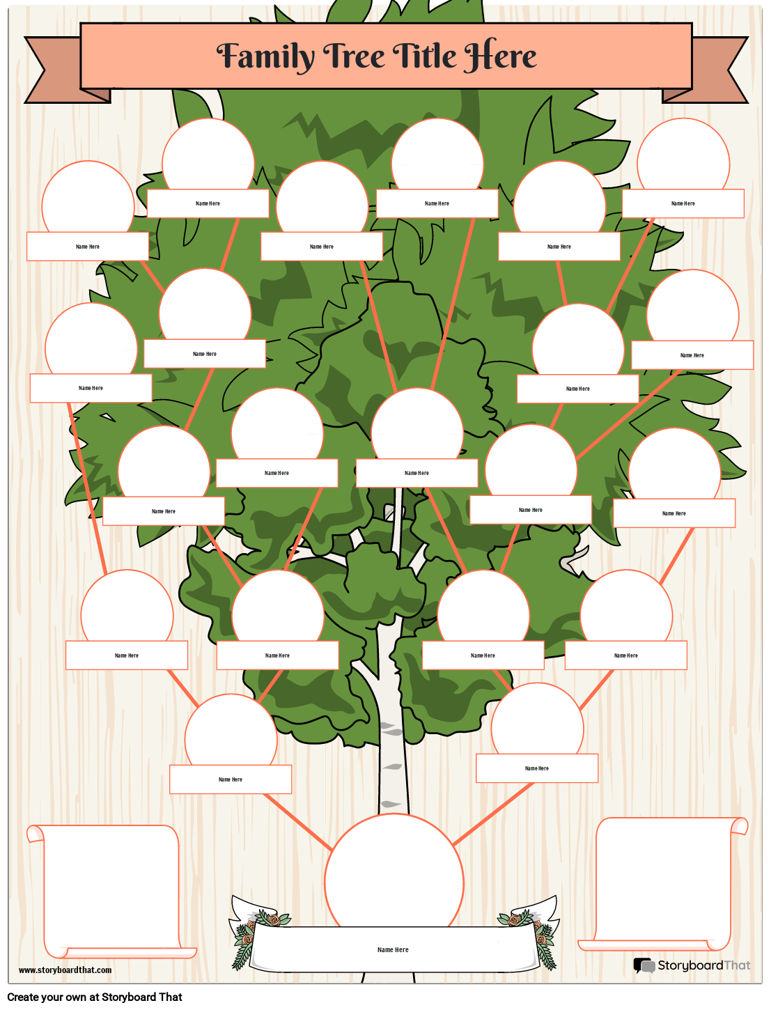 Blank Family Tree Free Printable