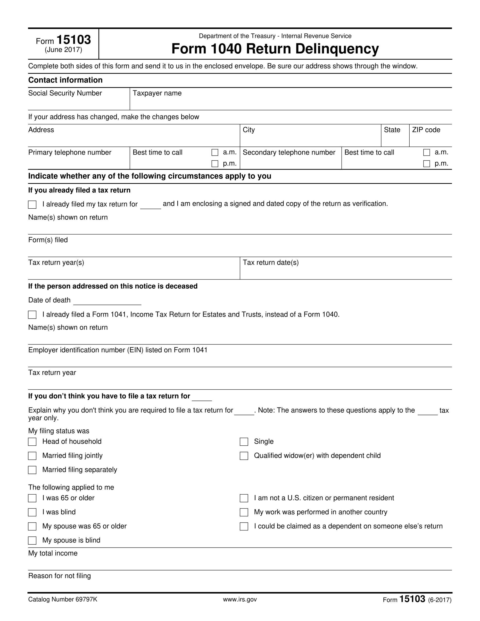 Printable Blank Tax Forms 2025