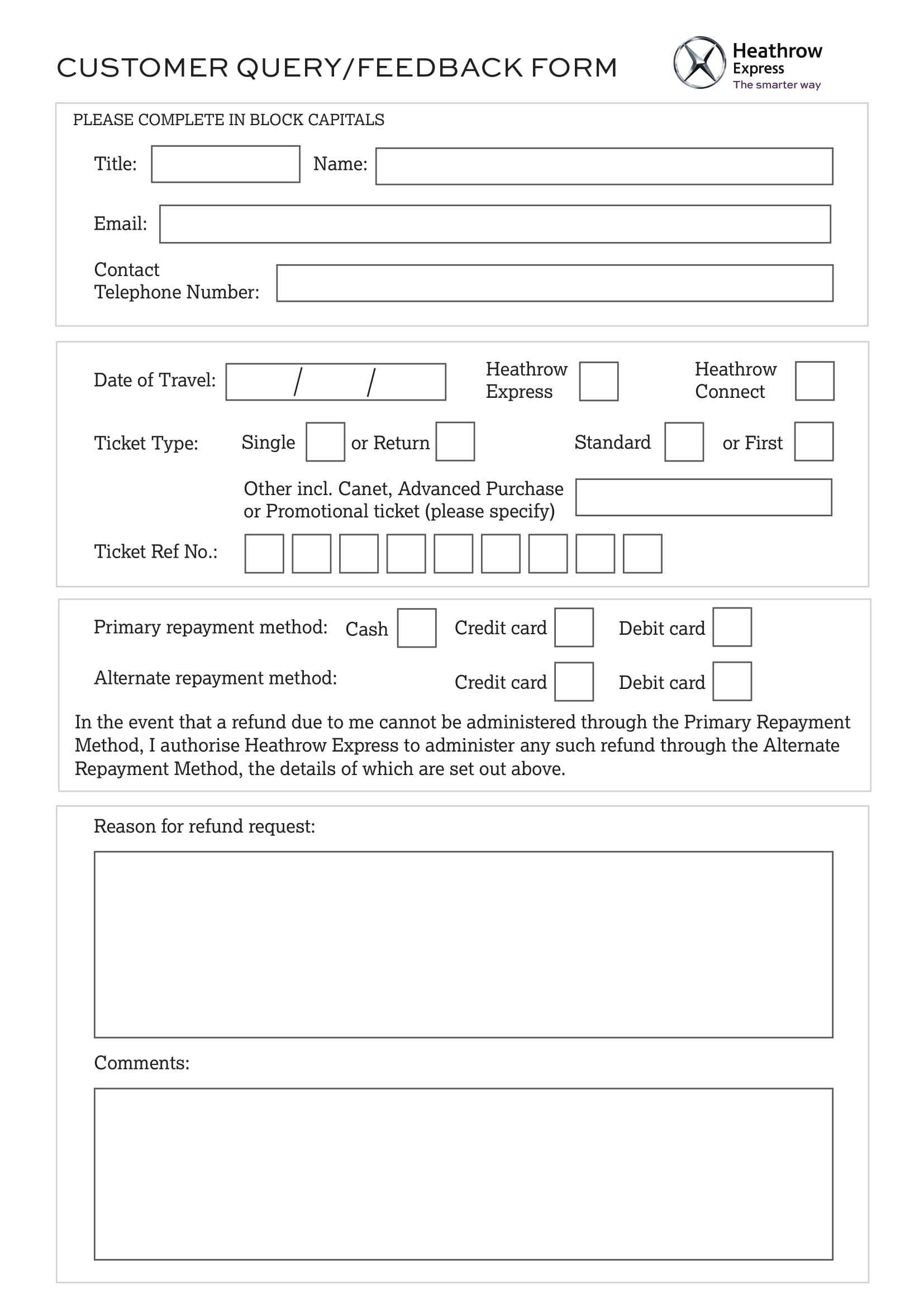 FREE 16 Customer And Guest Feedback Forms In PDF MS Word