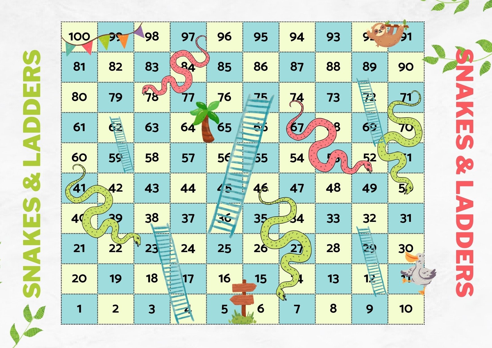 Free Blank Board Game Template Printable