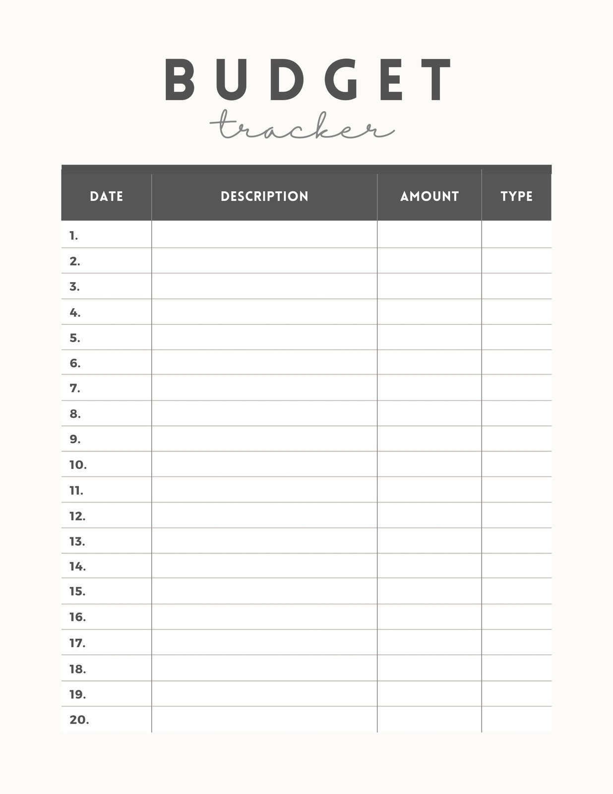 Blank Printable Monthly Budget Charts Free Blank Printable Monthly Budget Charts Free