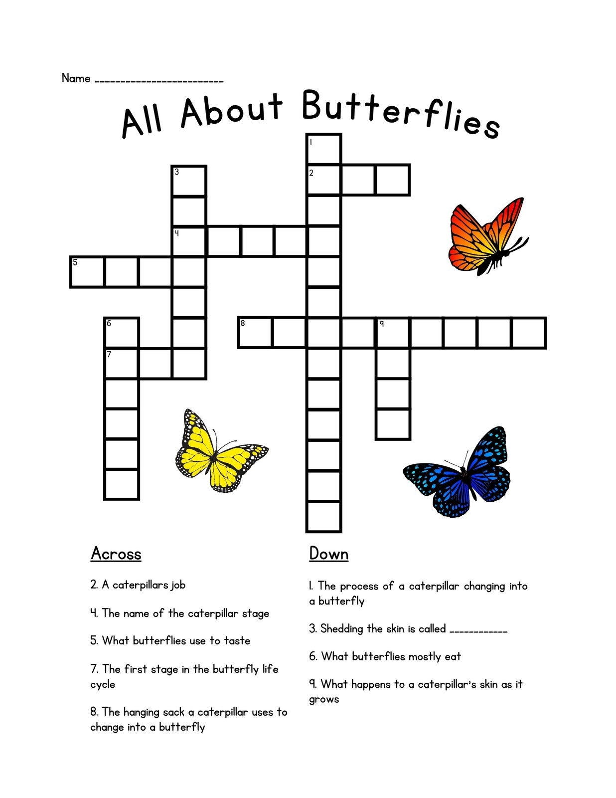 Blank Crossword Printable Template