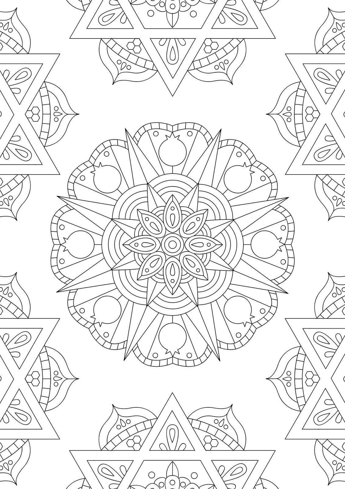 Free And Customizable Mandala Templates