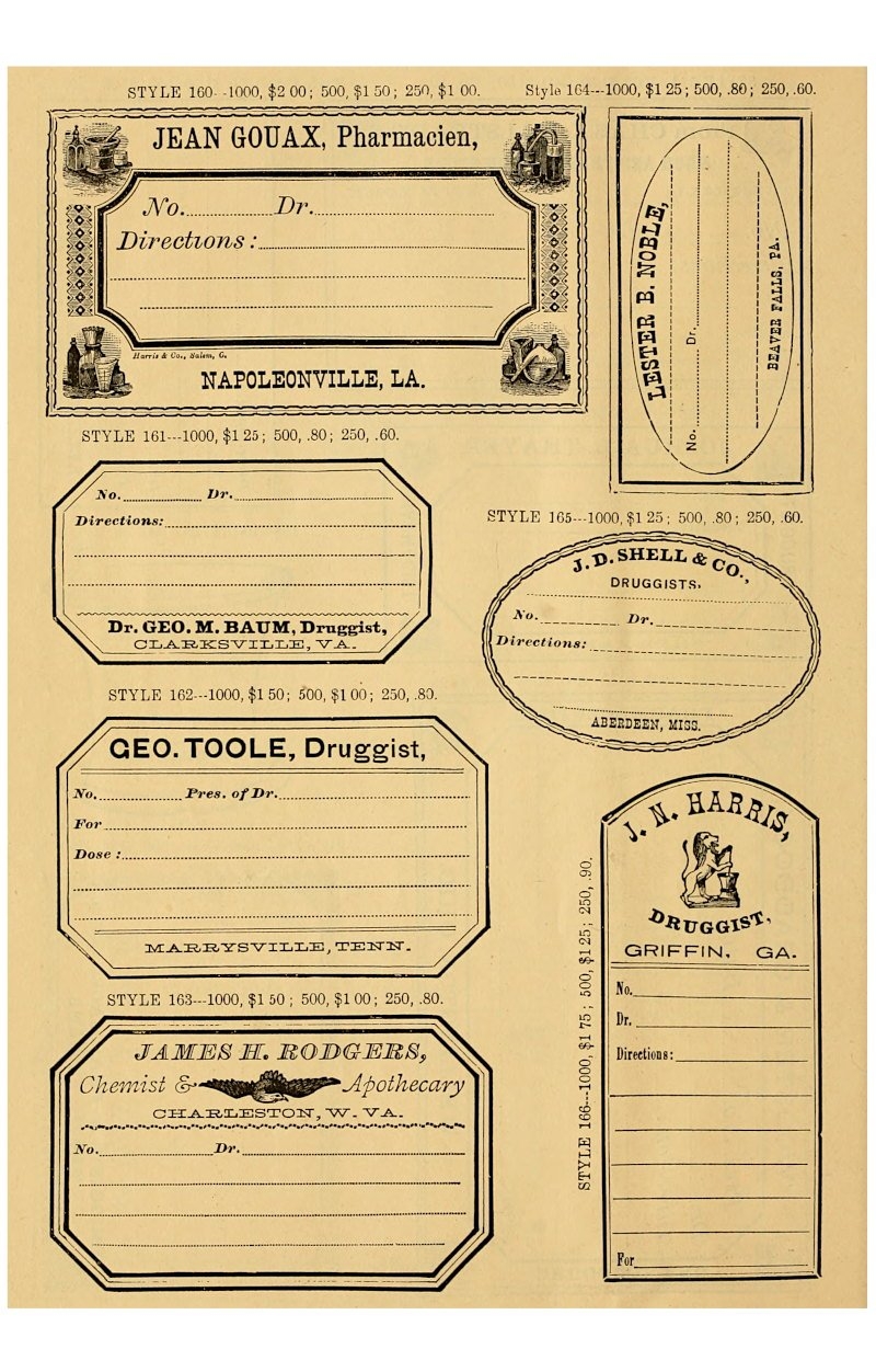Free Blank Apothecary Labels Ephemera The Art Scavenger