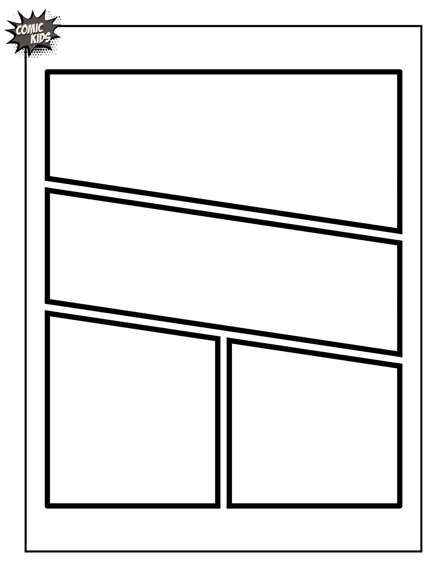 Blank Comic Template Printable