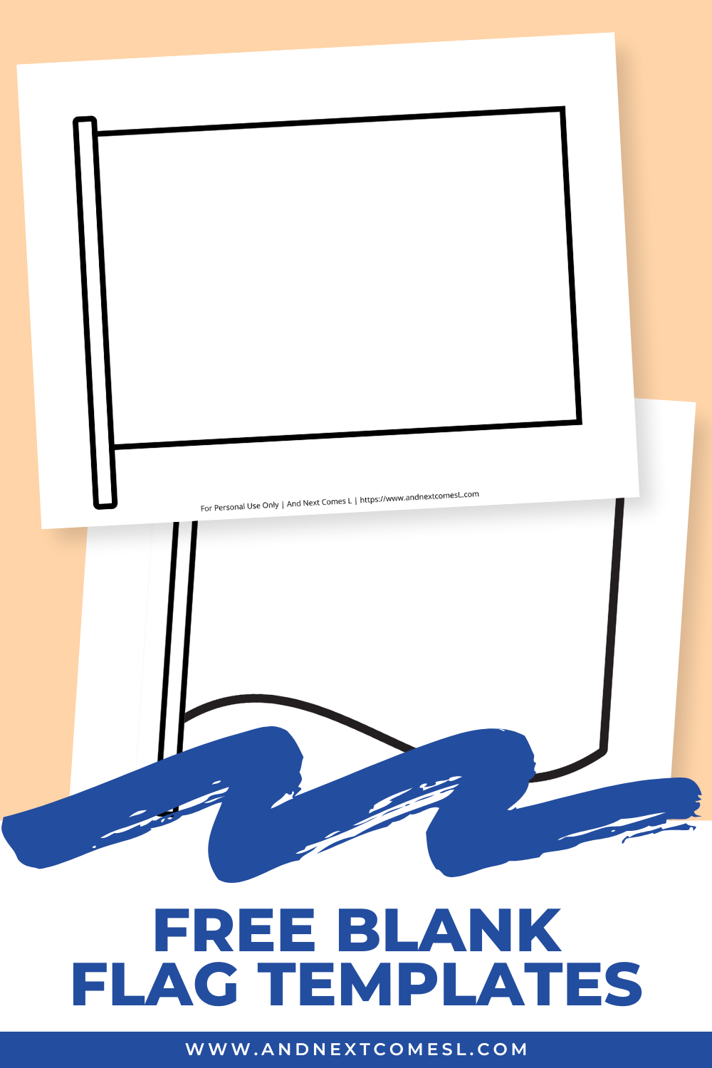 Blank Flag Template Printable