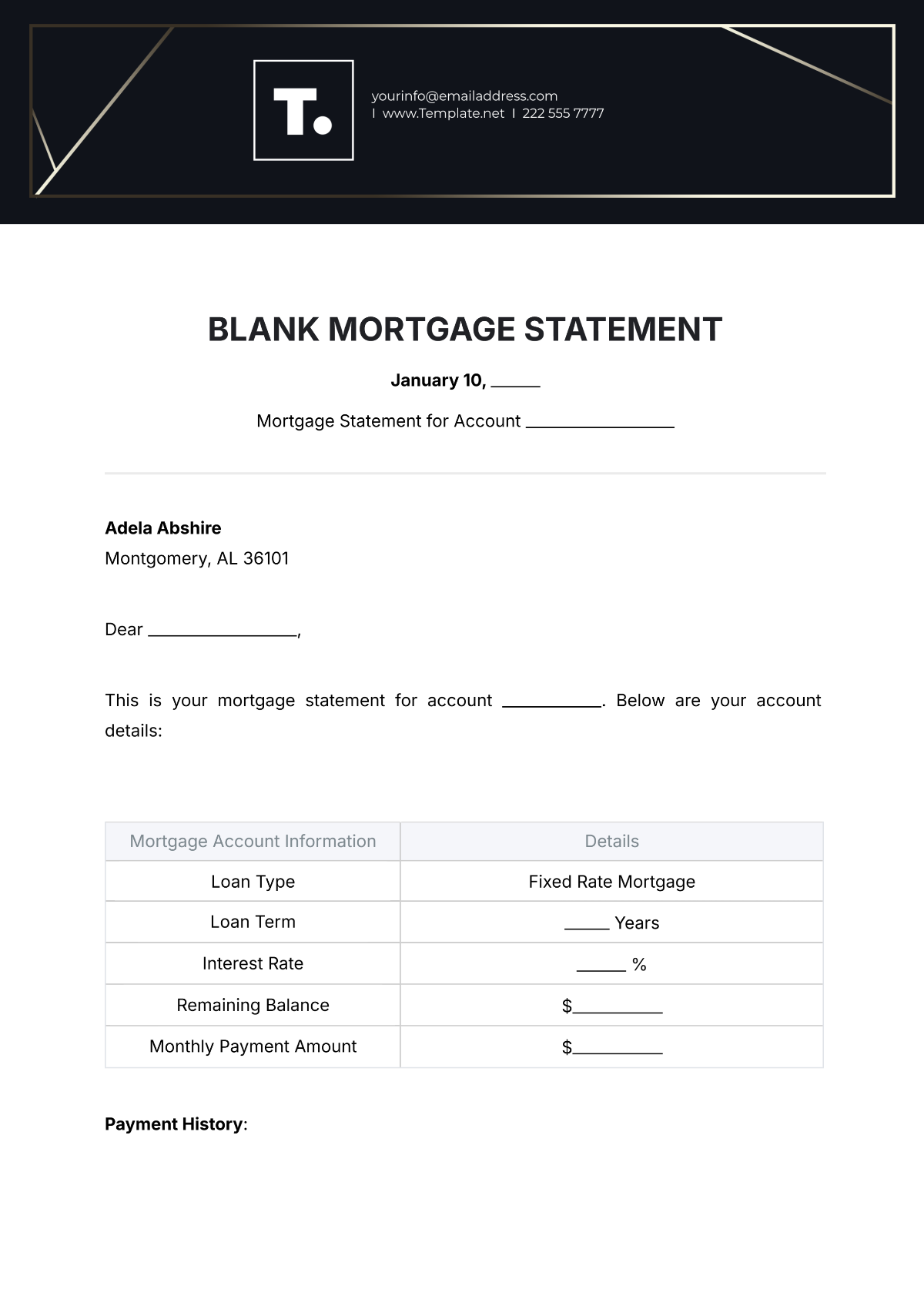 Free Blank Statement Templates To Edit Online And Print