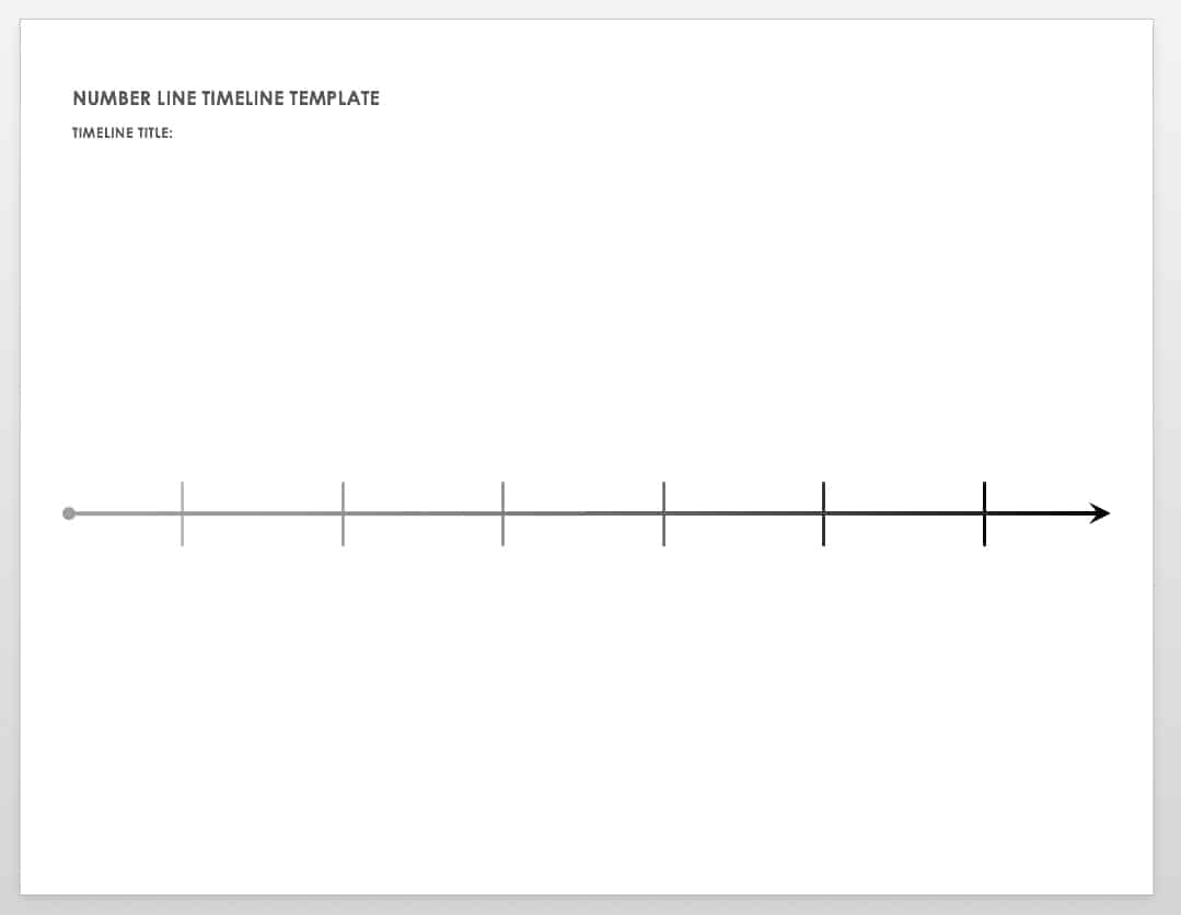 Free Printable Blank Line Timeline
