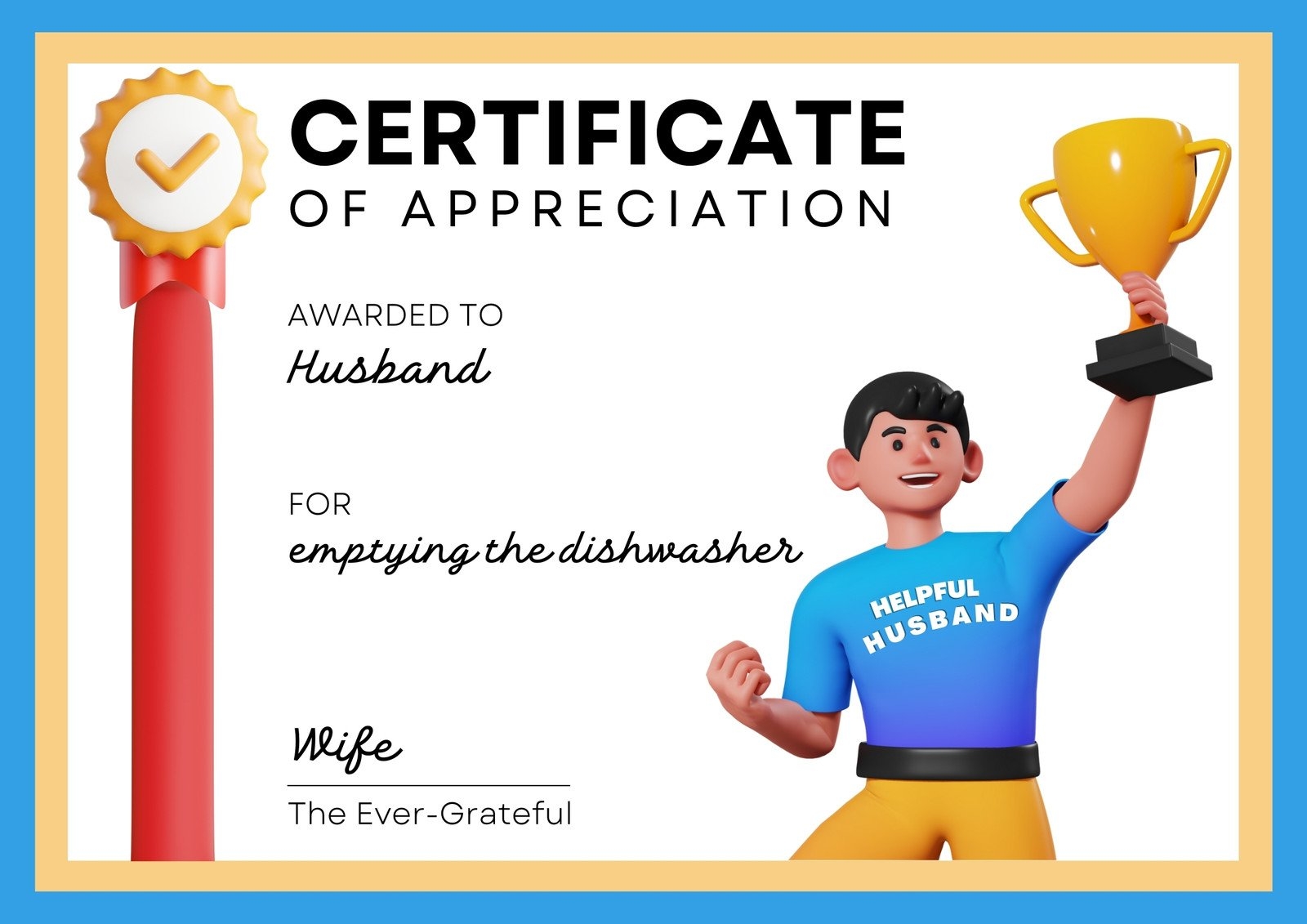 Free Custom Printable Funny Certificate Templates Canva