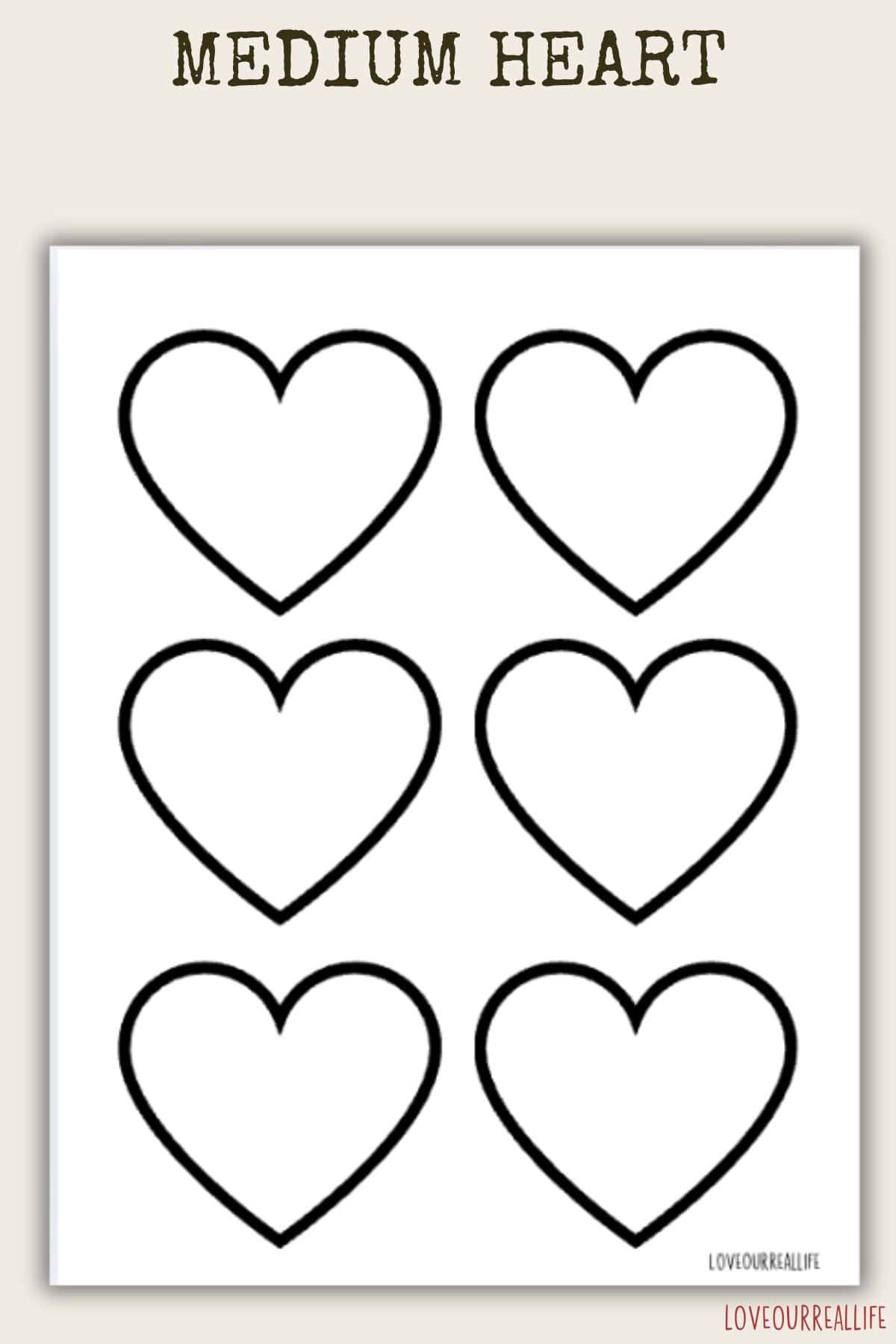 Free Heart Printable Templates For Coloring And Stencils Love Our Real Life