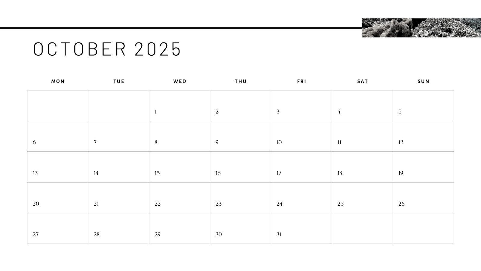 Free October 2025 Calendar Templates To Customize Canva