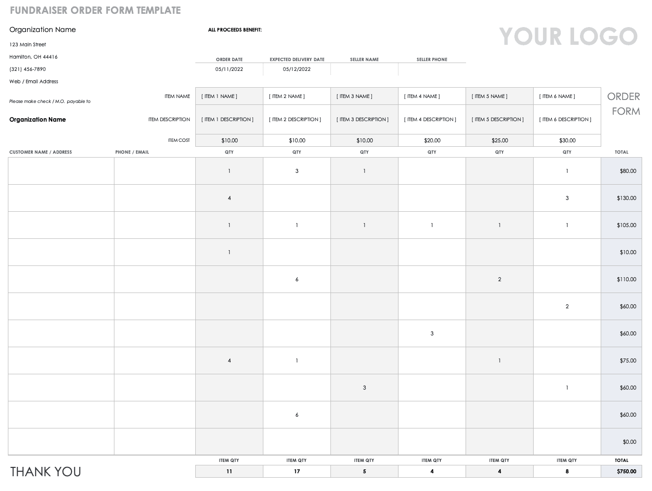 Free Order Form Templates Smartsheet Free Order Form Templates Smartsheet