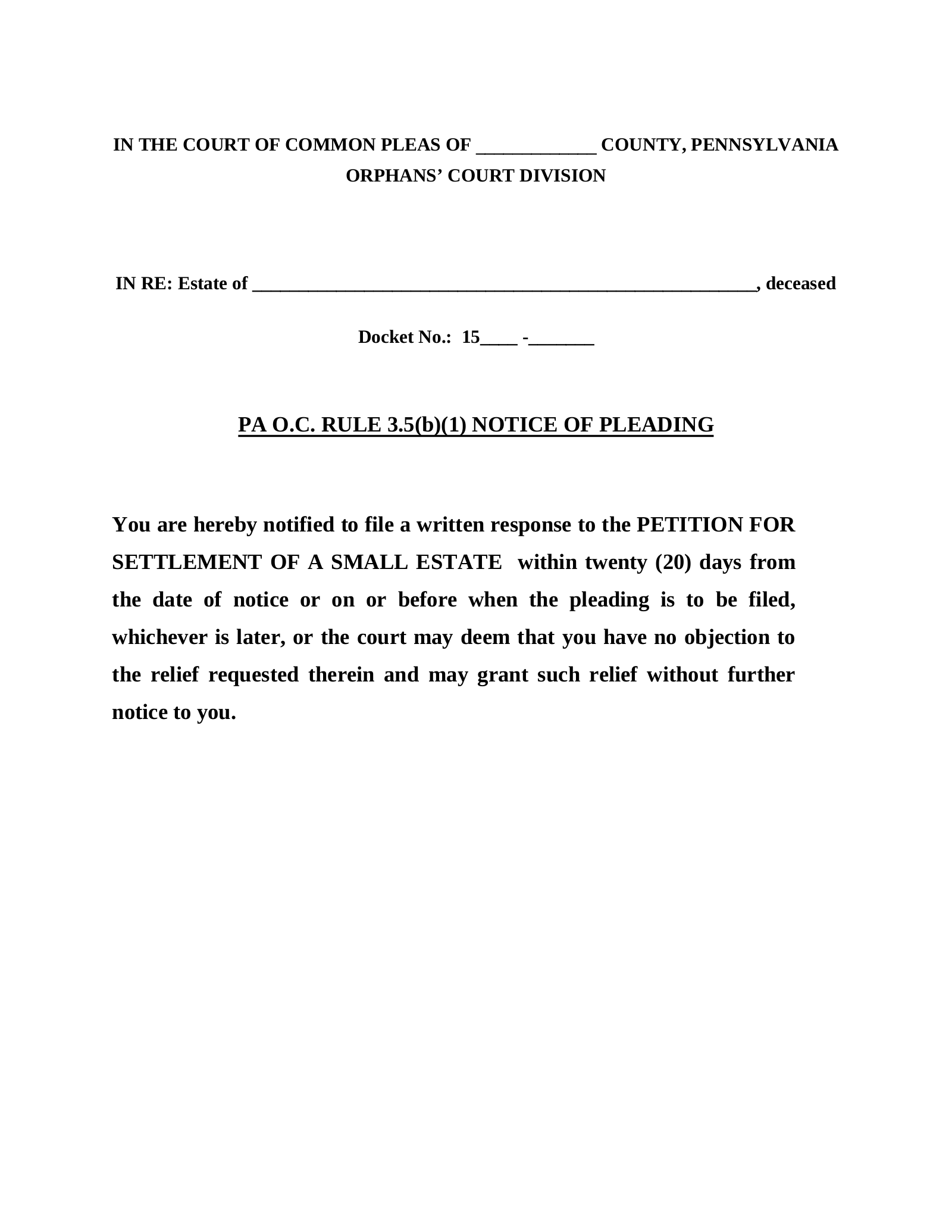 Free Pennsylvania Small Estate Affidavit PDF EForms Free Pennsylvania Small Estate Affidavit PDF EForms