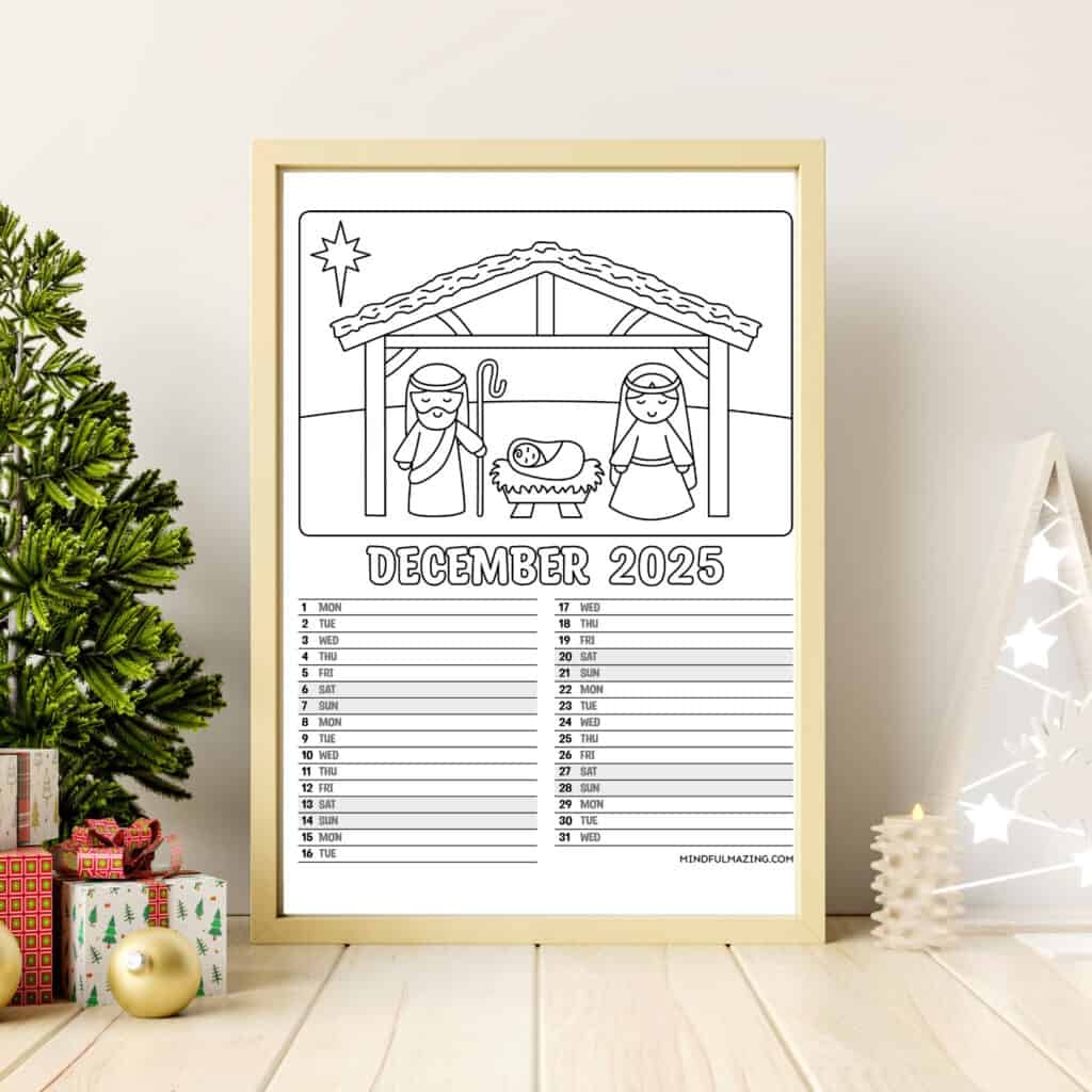 Free Printable 2025 Monthly Calendar For Kids Lined Mindfulmazing