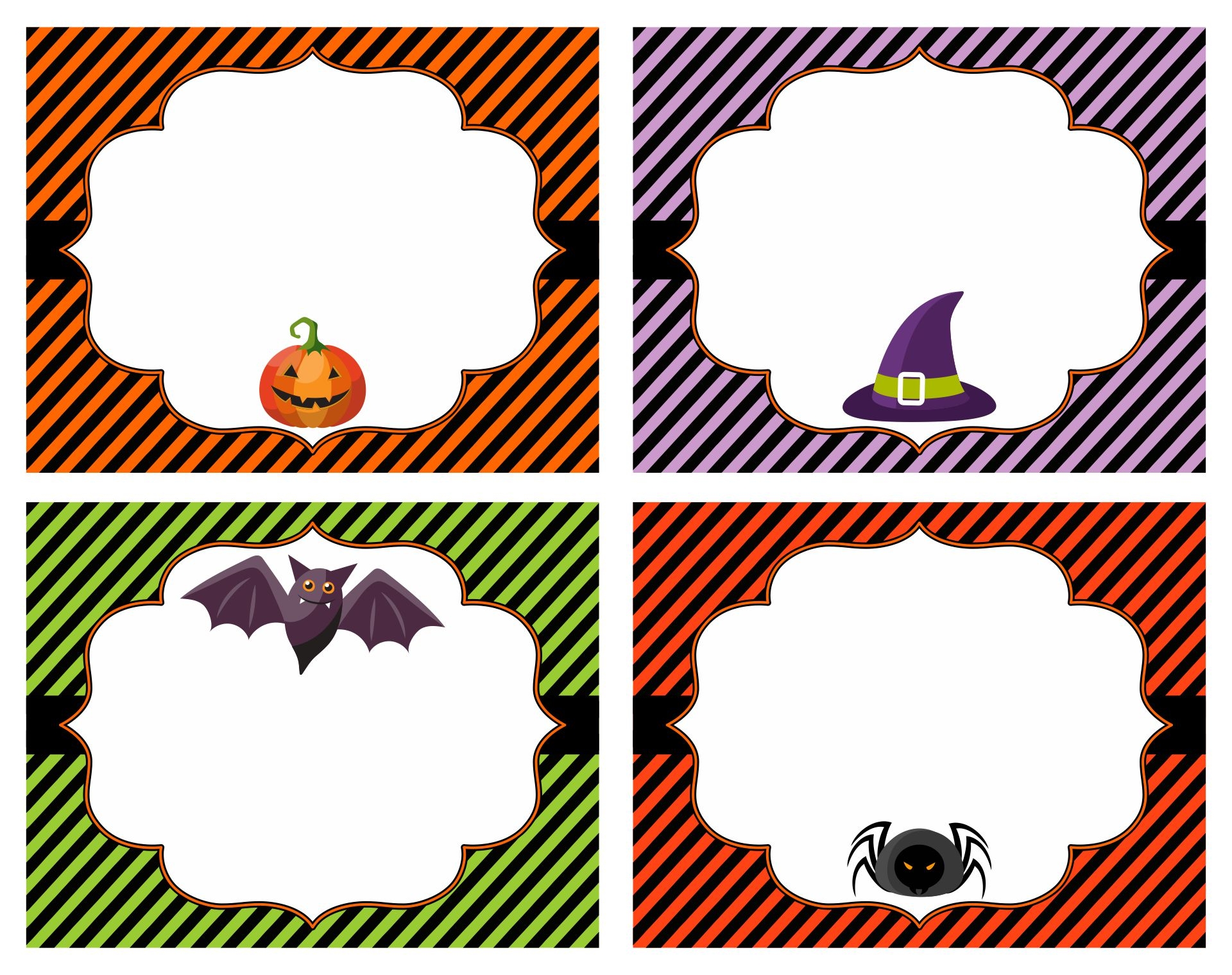 Free Printable Blank Halloween Labels Printable Party Favors