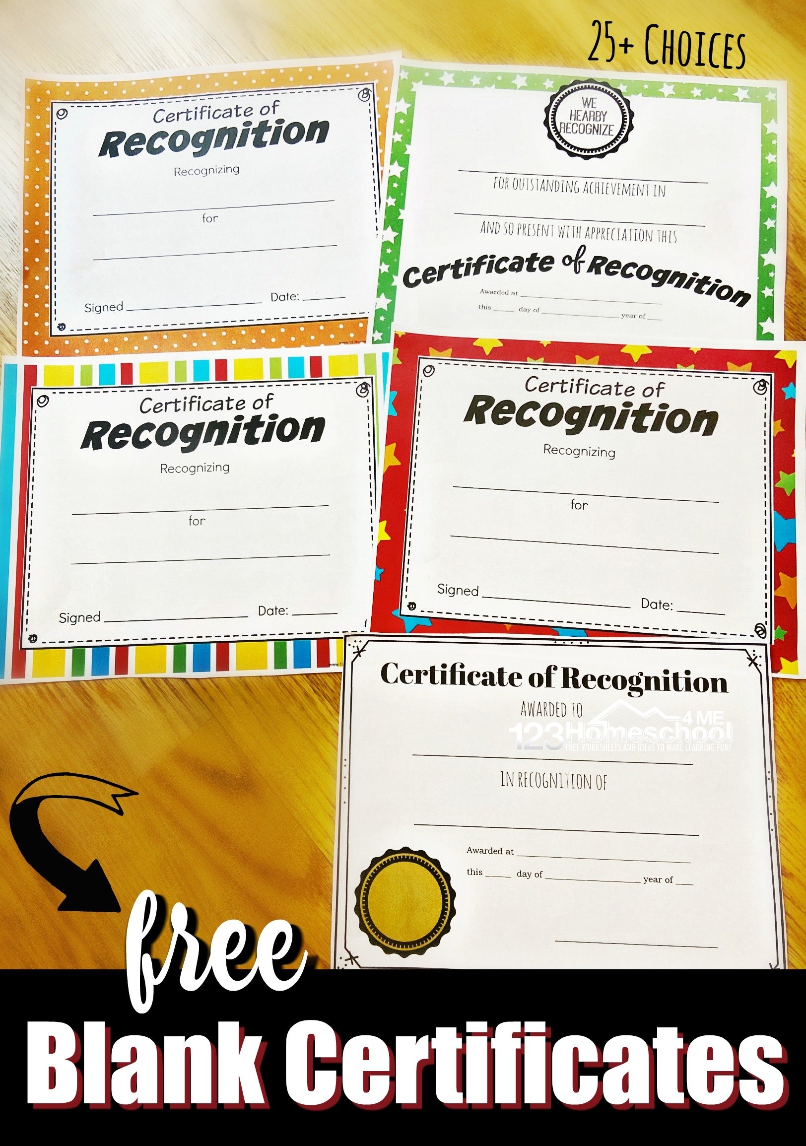 Printable Blank Certificates For Students