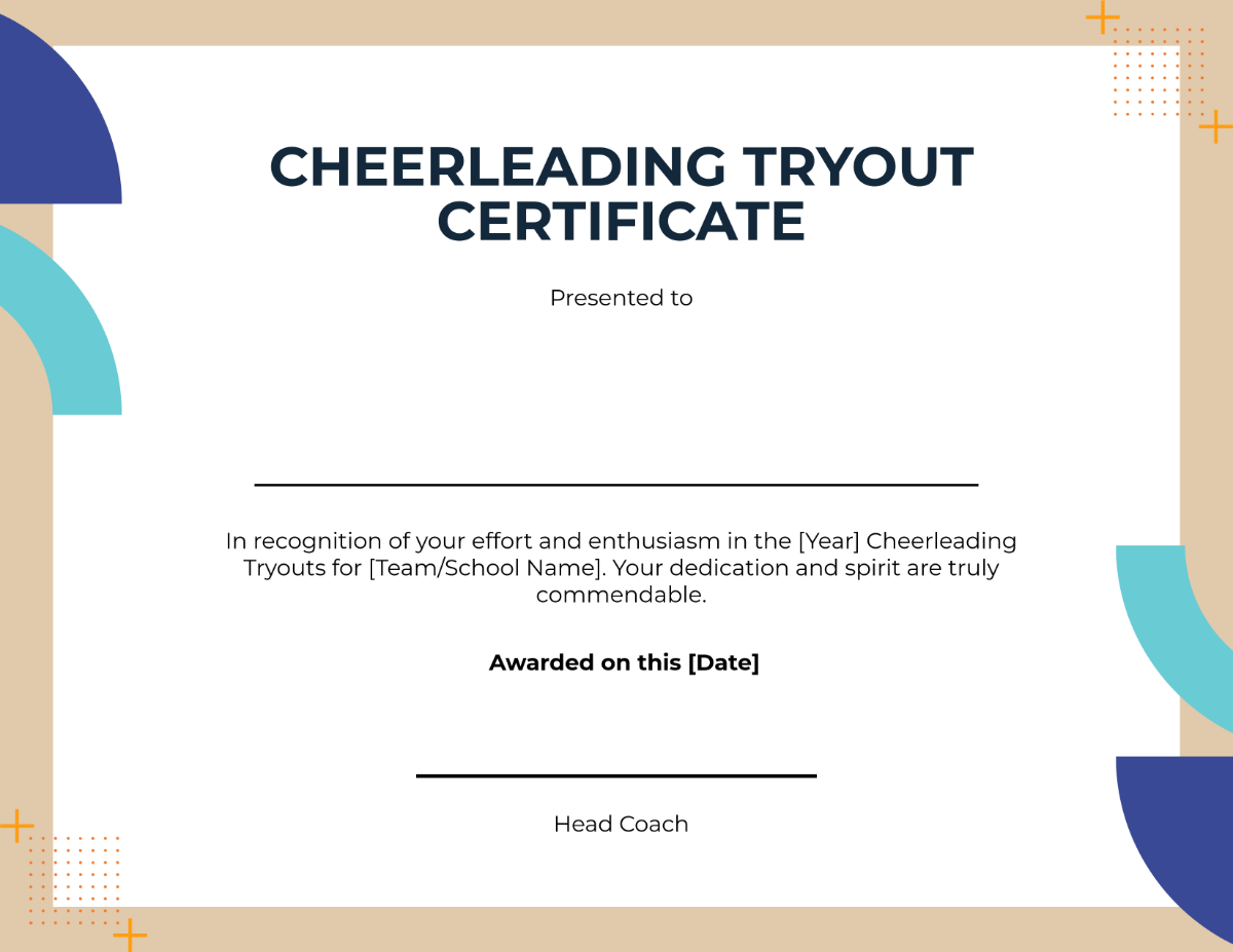 Free Printable Cheer leading Certificate Templates To Customize Online