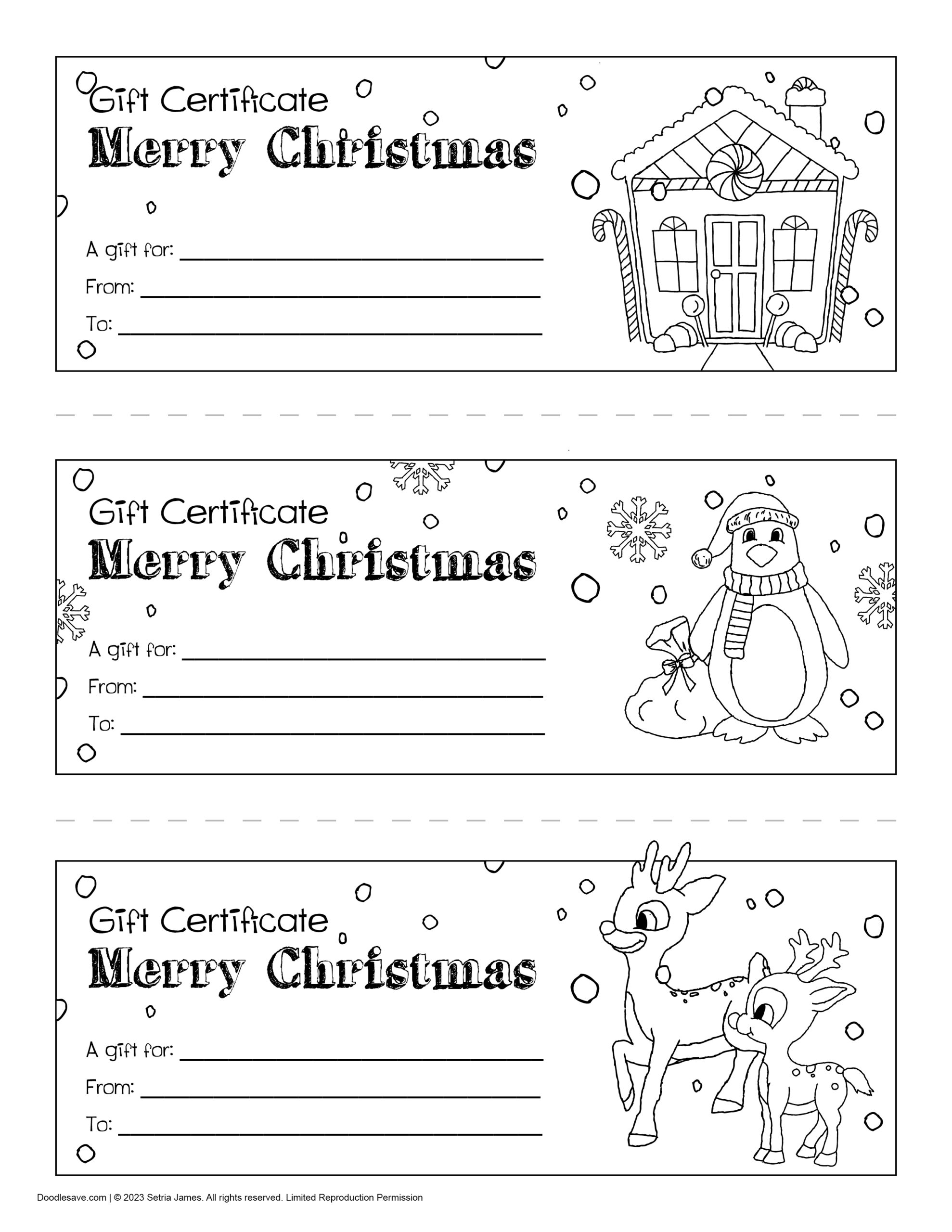 Printable Blank Gift Certificates For Free