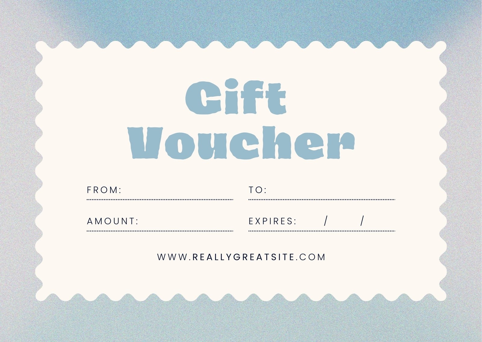 Free Blank Printable Gift Certificate Template