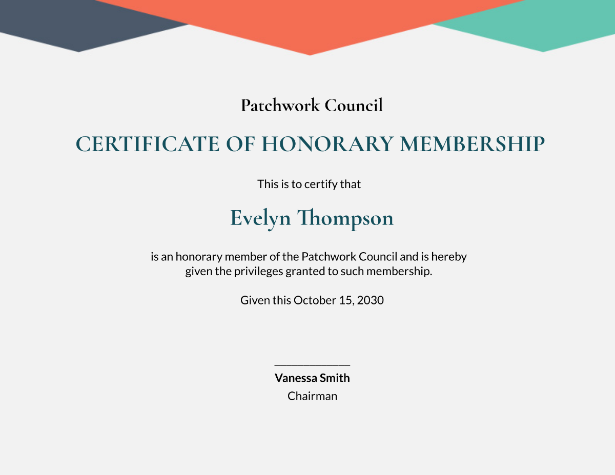 Free Printable Honorary Certificate Templates To Customize Online