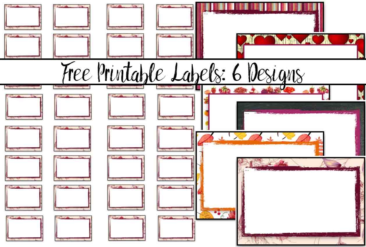Free Printable Blank Labels Template