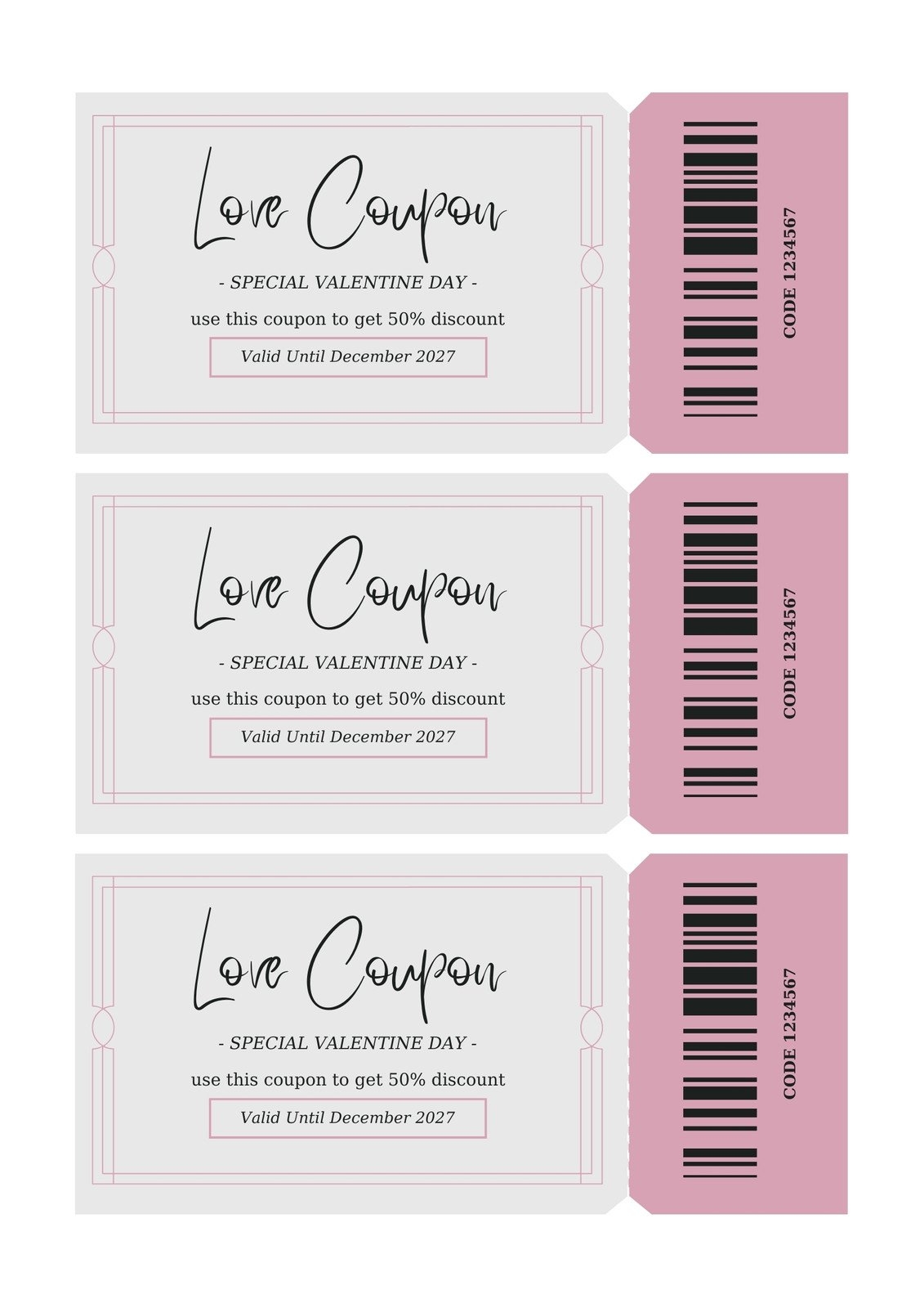 Printable Blank Coupon Template