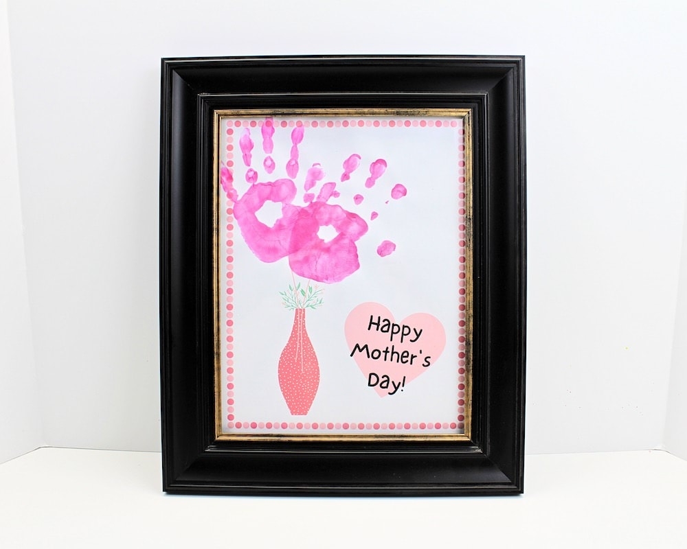 Free Printable Mother s Day Handprint Art Template The Craft at Home Family