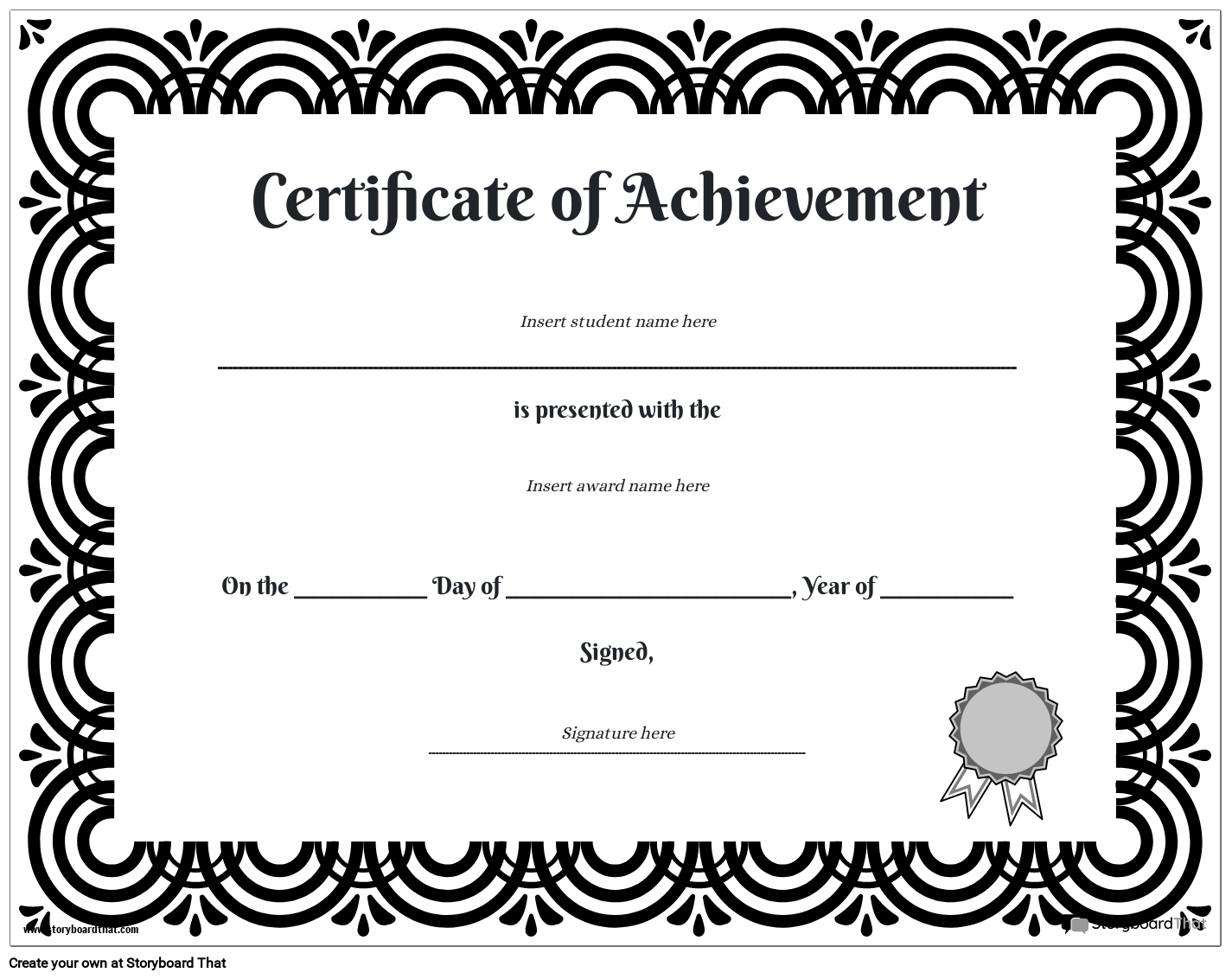Printable Blank Student Certificates Free