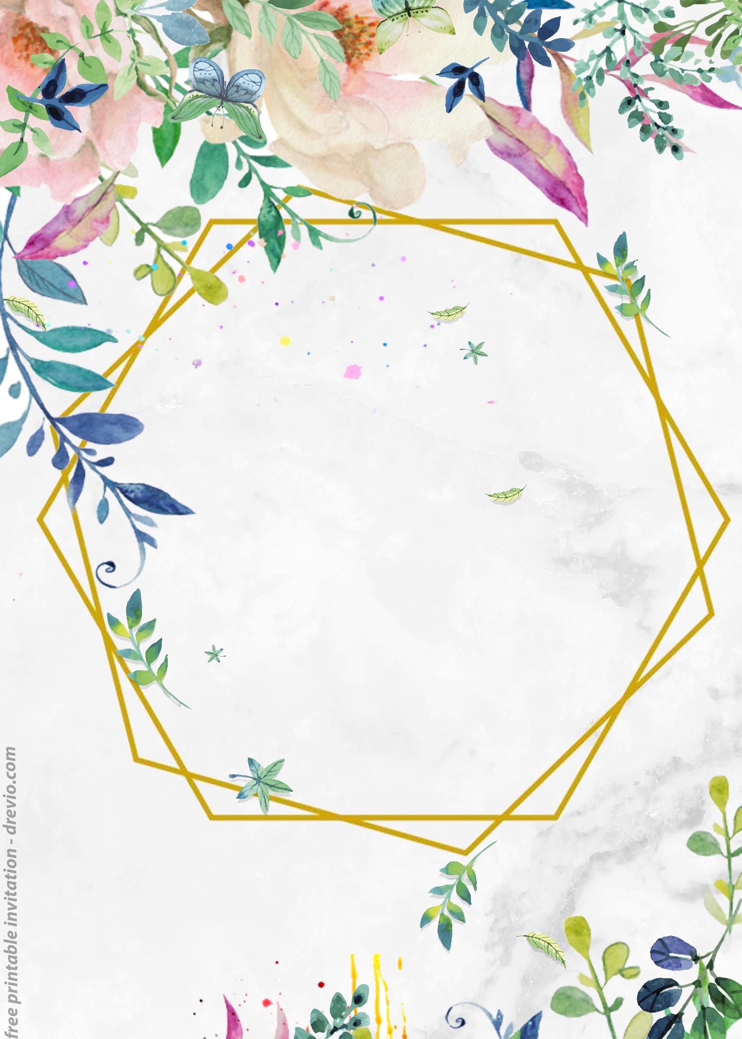 Printable Blank Invitation Templates