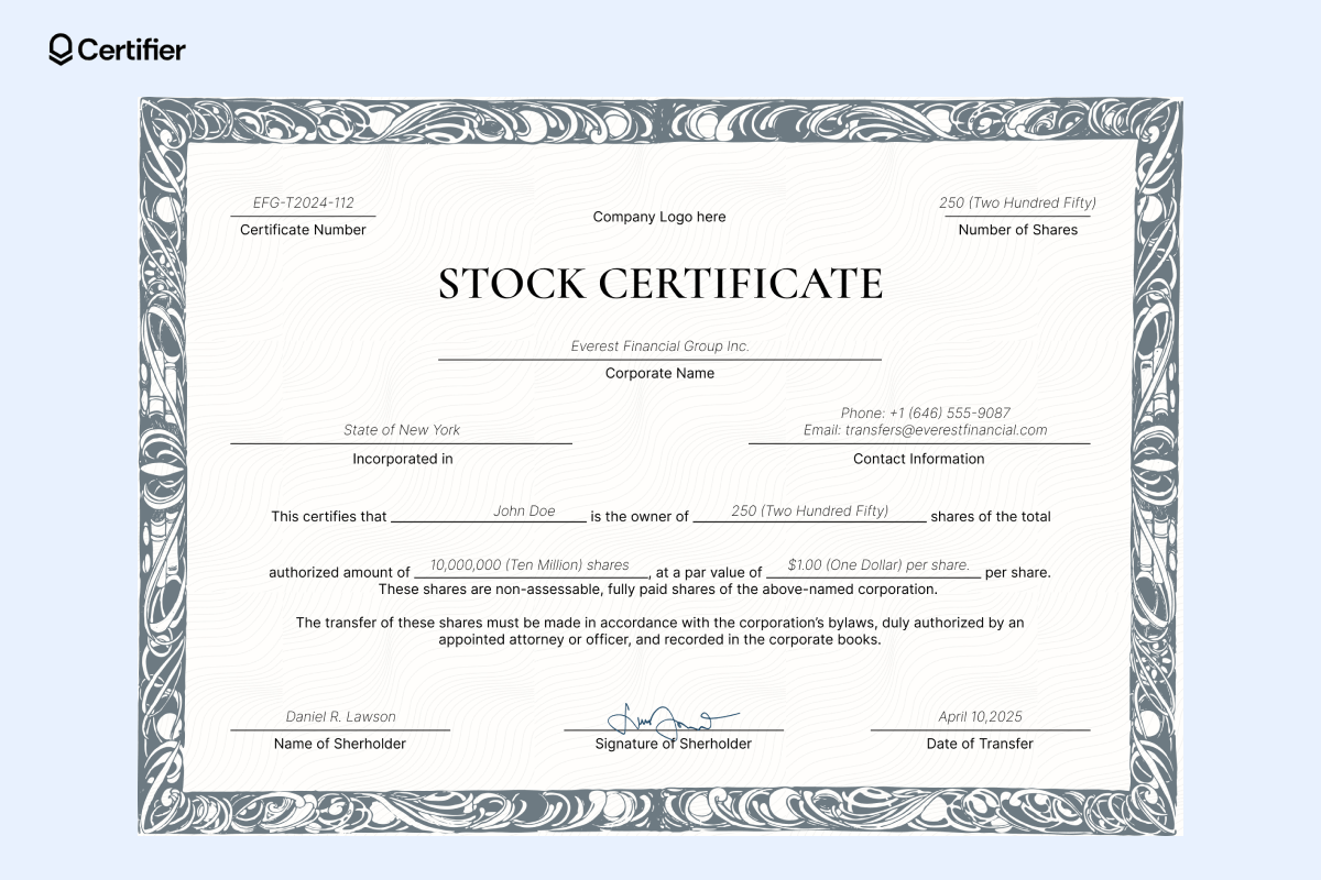 Free Stock Certificate Templates To Edit