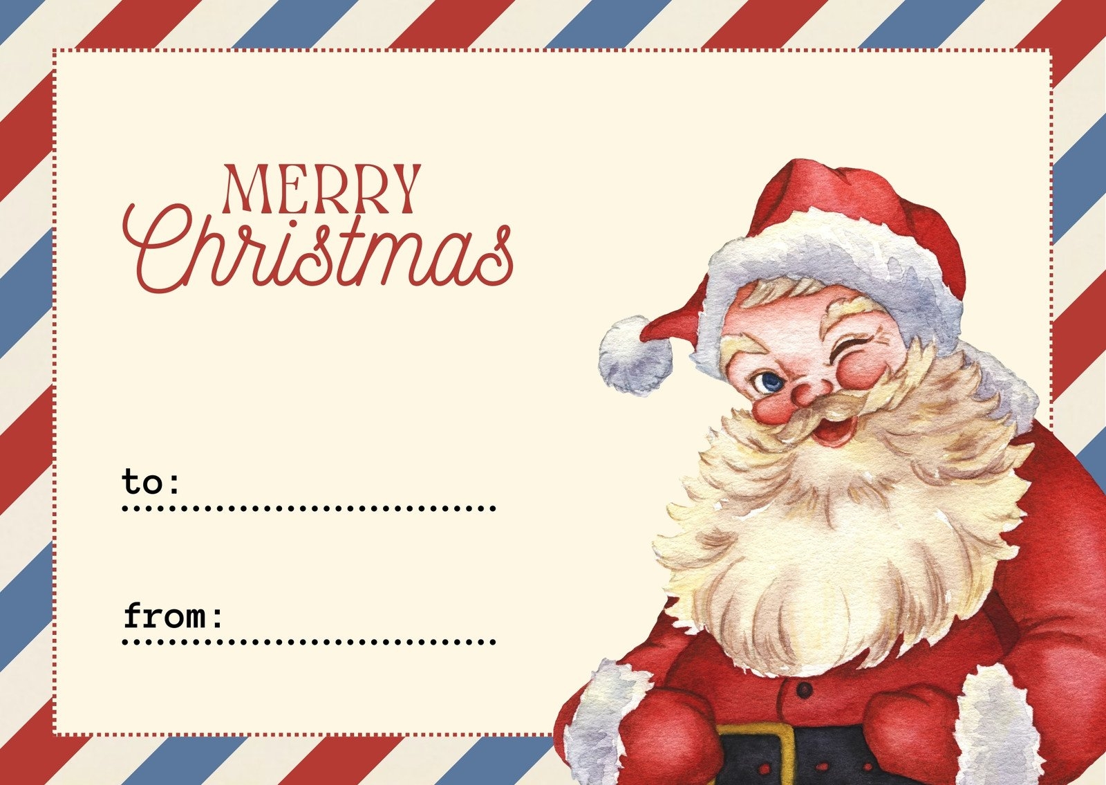 Blank Christmas Cards Templates Printable