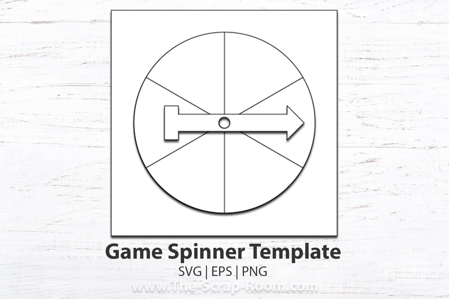 Game Spinner Wheel Template Blank Spinner Game Piece Diy Game Spinner Spinner Wheel Template Pattern Cut File Printable Etsy