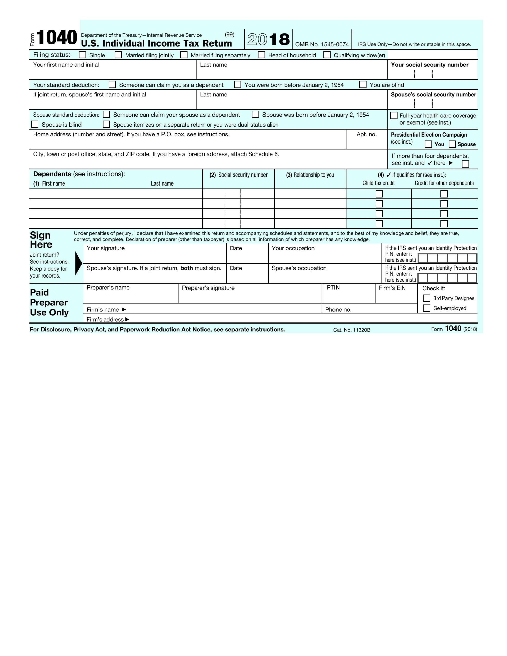 IRS Forms Kellys Accounting