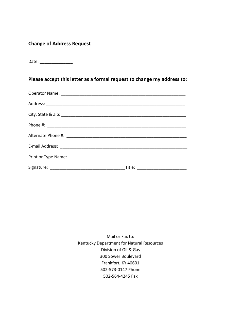 Printable Blank Change Of Address Form Printable Blank Change Of Address Form