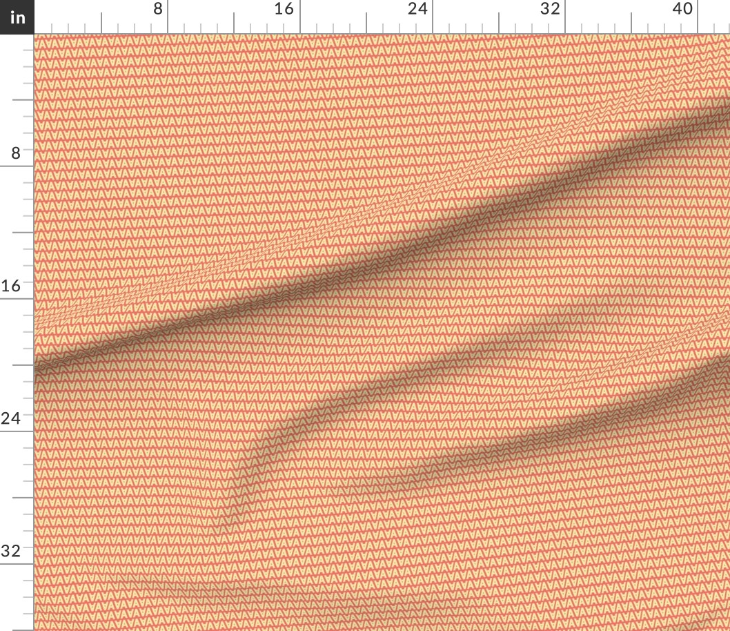 Letter A Alphabet Print Orange Yellow Fabric Spoonflower