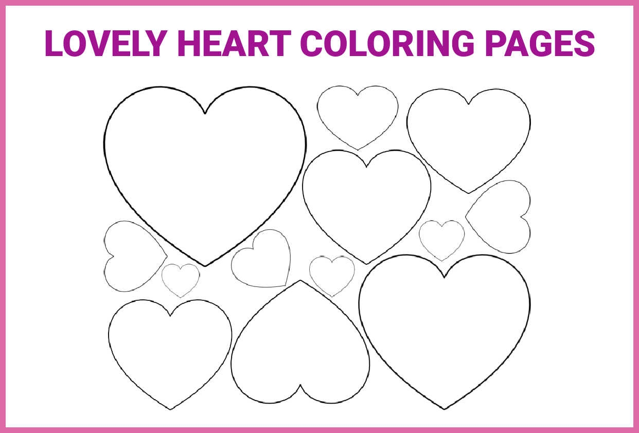 Lovely Heart Collection Blank Heart Coloring Pages Crafting Templates What Mommy Does